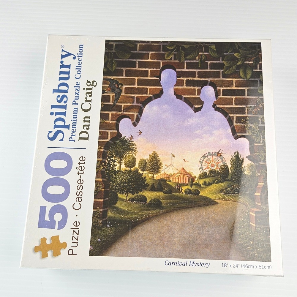 Spilsbury 500 Piece Puzzle Carnival Mystery Dan Craig Surreal Art 38142 NEW